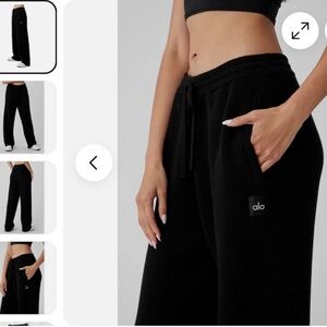 ALO ACCOLADE STRAIGHT LEG SWEATPANT in Espresso XS